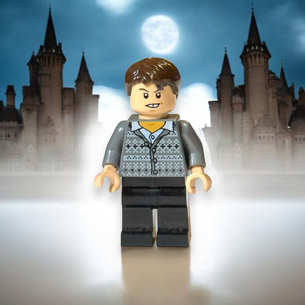 LEGO Minifigure Neville Longbottom Fair Isle Sweater Harry Potter HP129
